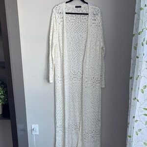 Silver Jeans Cream Open Knit Cardigan